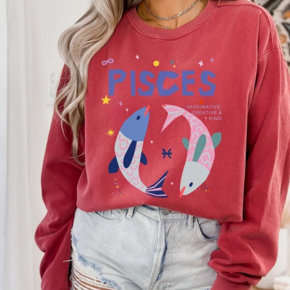 Pisces Zodiac Comfort Sweatshirt